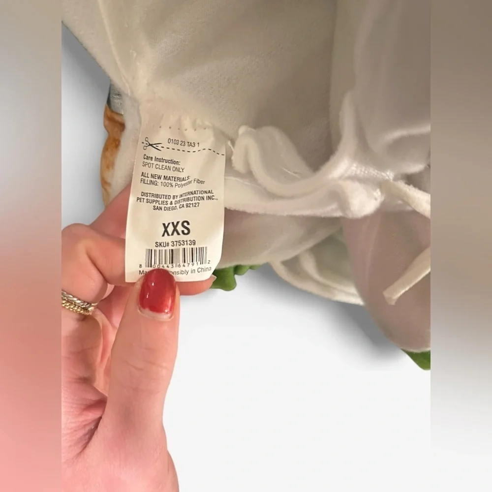 XXS Burrito Pet costume